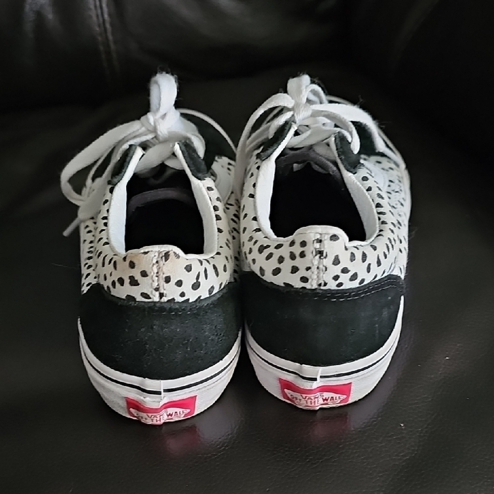 Vans Old Skool Dalmatian Black & True White Skate Shoes - Picture 2 of 4